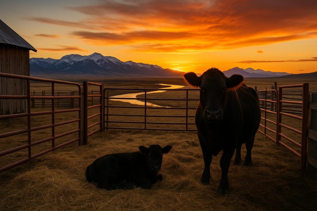Montana Ag on Instagram: Hay Season, Calving Pens, and Big Sky Sunsets Worth a Look