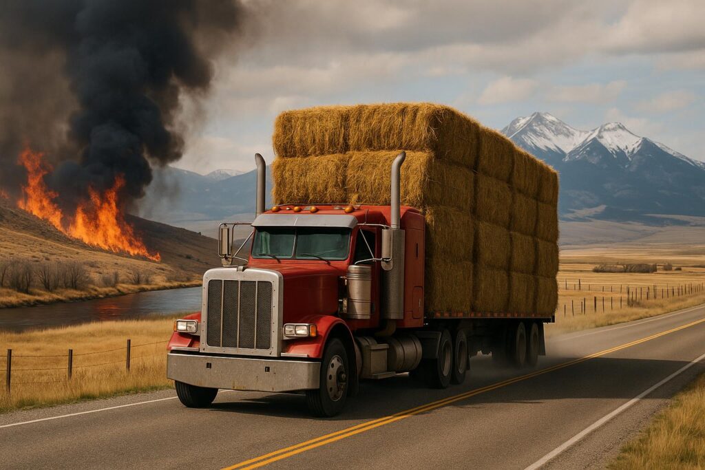 Hay on the Move: Relief Deliveries Highlight Wildfire Risk for Montana Ranches