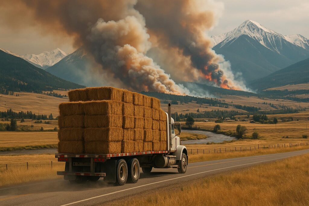 Hay on the Move: Relief Shipments Highlight Wildfire Risk for Montana Ranches